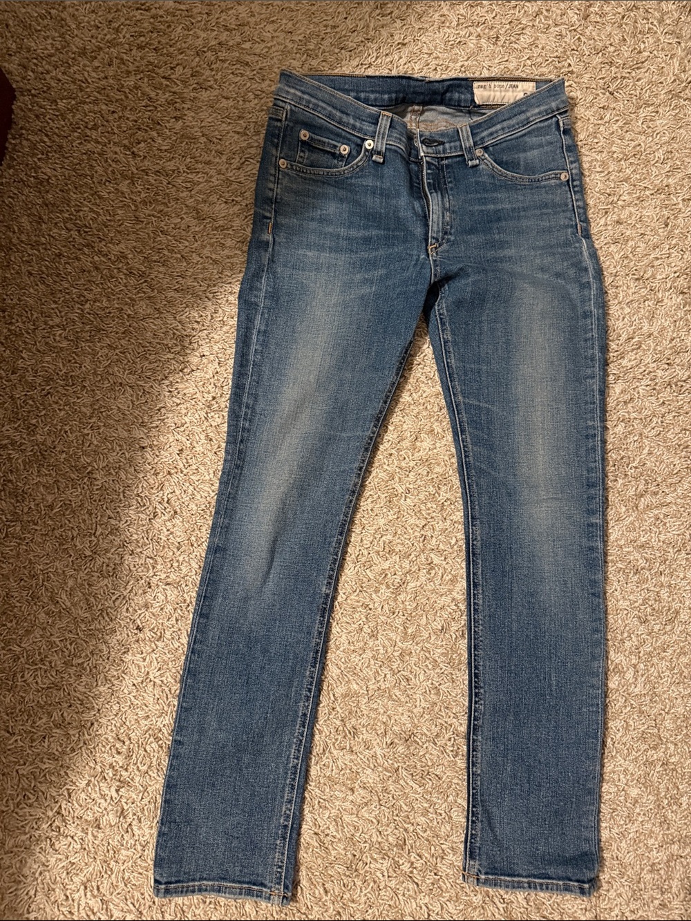 rag & bone Medium Light Blue Denim Jeans